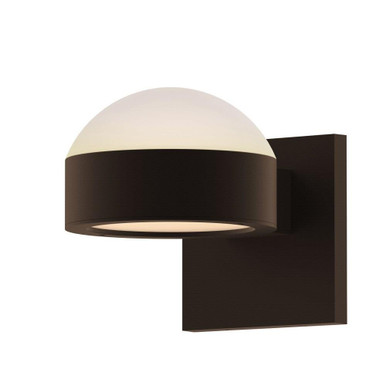Sazei Court 2 LED Dome and Plate Lens Wall Sconce 5 Inch Wide - 181-BEL-1395820