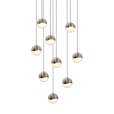 Jeasat Circle 9 LED Small Pendant 2.5 Inch Tall and 12.5 Inch Wide - 181-BEL-492897