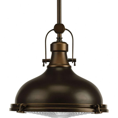 Fresnel 1 LED Light Medium Pendant by Progress - P5188