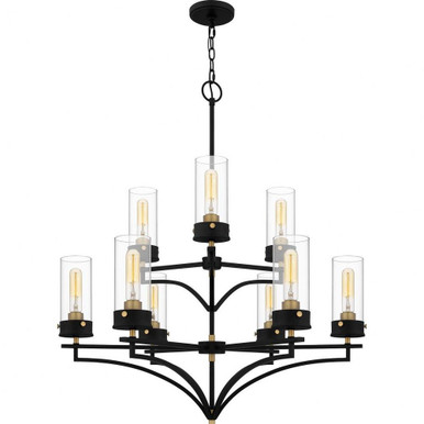 Hillside 9 Light Large Chandelier by Quoizel - HLS5031MBK