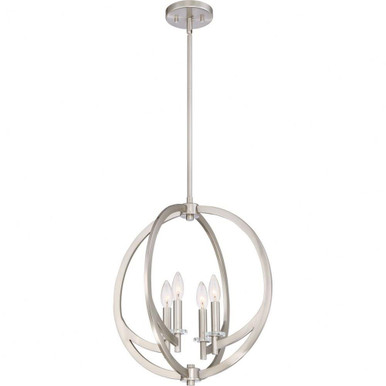 Orion 4 Light Large Pendant by Quoizel - ON2818BN