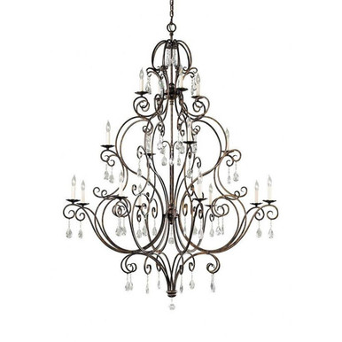 Chateau 16 Light Oversized Chandelier by Generation Lighting - F2110/8+4+4MBZ