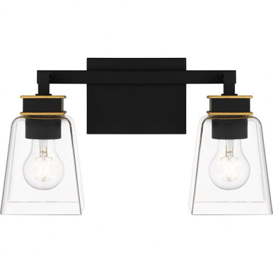 Almany 2 Light Vanity Light by Quoizel - ALY8615MBK