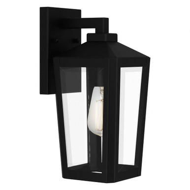 Blomfield 1 Light Outdoor Wall Lantern 13 Inch Tall by Quoizel - BLOM8406MBK