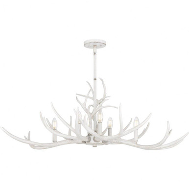 Brosh 6 Light Oversized Linear Chandelier by Quoizel - BSH640AWH
