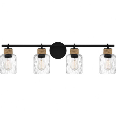 Baltic 4 Light Vanity Light by Quoizel - BTC8634MBK