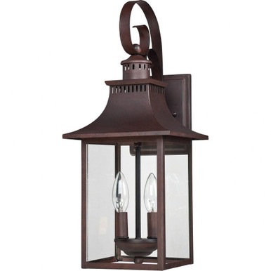Chancellor 2 Light Outdoor Candle Style Wall Lantern by Quoizel - CCR8408