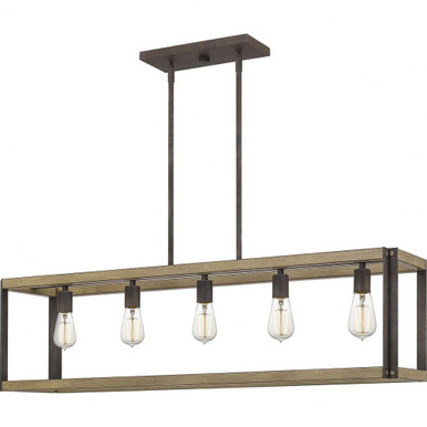 Finn 5 Light Oversized Linear Pendant by Quoizel - FNN542RK