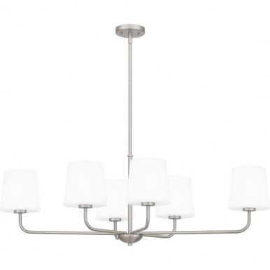 Gallagher 6 Light Oversized Linear Chandelier by Quoizel - GGR642