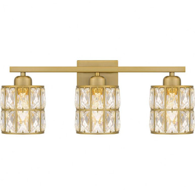 Gibson 3 Light Vanity Light 21.25 Inch Wide by Quoizel - GIB8622AB