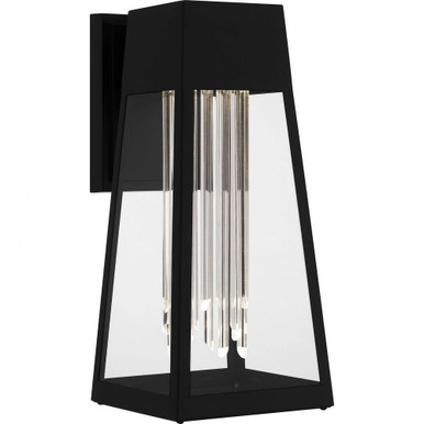 Guinn 6W LED Outdoor Wall Lantern 14.25 Inch Tall by Quoizel - GIN8406MBK