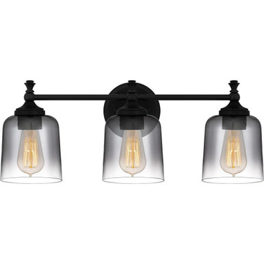 Jenson 3 Light Vanity Light by Quoizel - JEN8624MBK