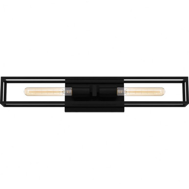 Leighton Two Light Vanity Light by Quoizel - LGN8624MBK