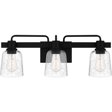 Lydia 3 Light Vanity Light by Quoizel - LYD8624MBK