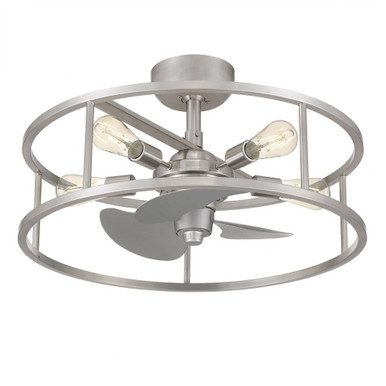 New Harbor 40W 5 LED Fandelier 23.75x 8.25 Inches by Quoizel  - NHR3124