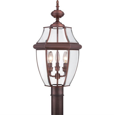 Newbury 3 Light Large Post Lantern by Quoizel  - NY9043
