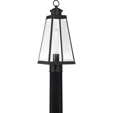 Paxton  1 Light Outdoor Post Lantern  17.5 Inches high by Quoizel  - PAX9007MBK