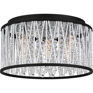 Celeste 5 Light 16.25 Inch Wide Flush Mount by Quoizel - PCCET1616MBK