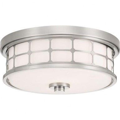 Guardian 2 Light 13.5 Inch Wide Flush Mount by Quoizel - QF3413BN
