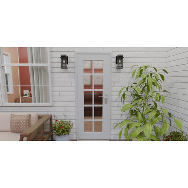 Strader 1 Light Outdoor Wall Lantern 11.5 Inch Tall by Quoizel - SAD8405MBK