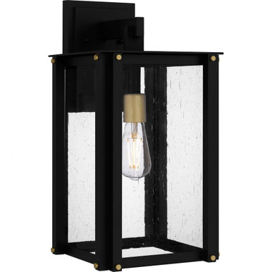 Robbins 1 Light Outdoor Wall Lantern 18 Inch Tall by Quoizel - ROB8409MBK