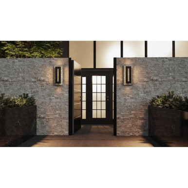 Tate 12W 1 LED Medium Outdoor Wall Lantern by Quoizel - TTE8308EK