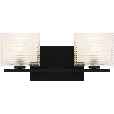 Westcap 2 Light Bath Vanity 6.75 x 15 Inches by Quoizel  - WCP8602MBK