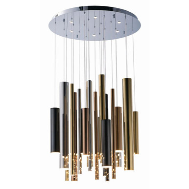 Flute 2668W 29 LED Light Large Pendant by ET2 - E10020-MPLT