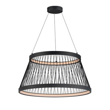 Loom 60W 2 LED Oversized Pendant by ET2 - E20983-BK