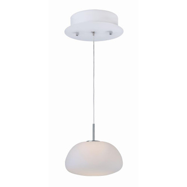 Puffs 4.8W 1 LED Light Small 5.5 Inch Tall Pendant by ET2 - E21122-11WT