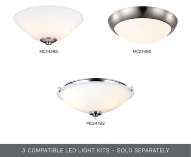 Haven 5 Blade Ceiling Fan 52 Inch Wide by 13.9 Inch High by VC Fan - 5HV52