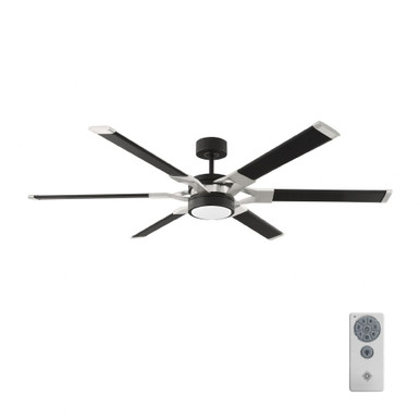 Loft 62 Inch 6 Blade Ceiling Fan with Light Kit by VC Fan - 6LFR62D