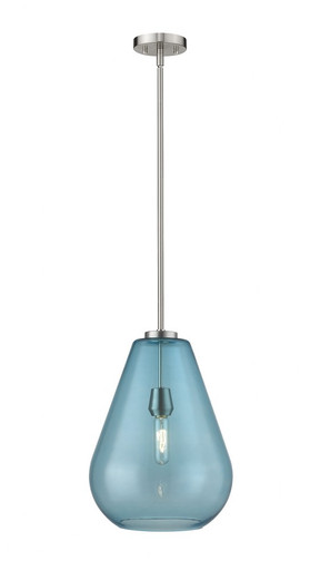 Ayra - 1 Light Pendant in Urban Style - 12 Inches Wide by 16.75 Inches High - 489P12-BN