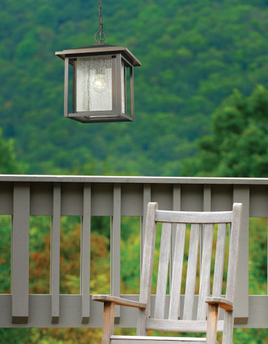 Aspen 1 Light Small Outdoor Pendant by Z-Lite - 554CHB