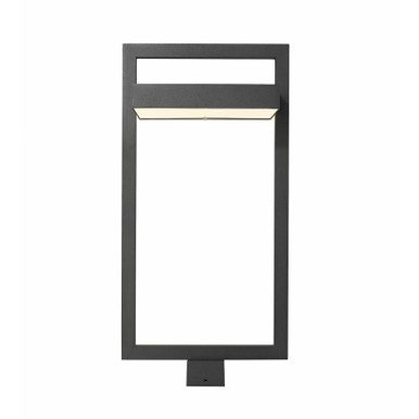 Luttrel 27W 1 LED Medium Outdoor Post Mount 29 Inch Tall by Z-Lite - 566PHXLS-BK-LED
