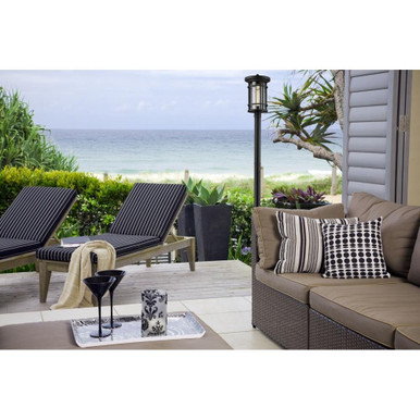 Jordan 1 Light Outdoor Post Mount Lantern 12 x 93.75 Inches by Z-Lite - 570PHXL-567P-BK