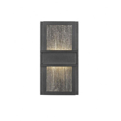 Eclipse 16W 2 LED Outdoor Wall Sconce 12 x 6.25 Inches by Z-Lite - 577S-BK-LED