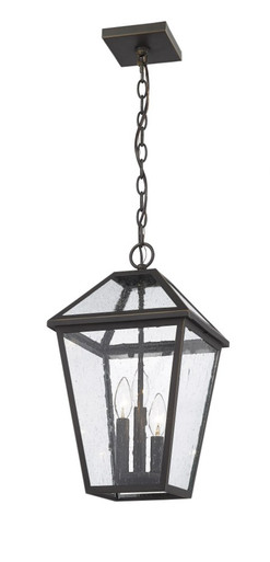 Talbot 3 Light Small Outdoor Pendant by Z-Lite - 579CHB