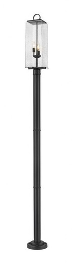 Sana 3 Light Outdoor Post Mount 100.25 x 9 In by Z-Lite - 592PHBR-567P-BK