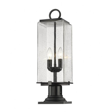 Sana 2 Light Outdoor Pier Mount 22.25 x 6.75 In by Z-Lite - 592PHMR-533PM-BK