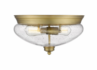 Amon 2 Light Flush Mount in Traditional Style 13 x 7.5 Inches by Z-Lite - 721F2-HBR8