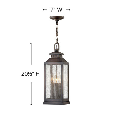 Revere 3 Light Outdoor Small Pendant by Hinkley - 1182