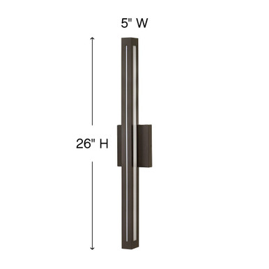 Vue 30W 2 LED Light Outdoor Wall Lantern by Hinkley - 12314