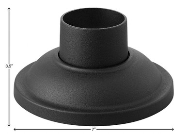 7 Inch Round Smooth Pier Mount with Consealed Fasteners by Hinkley - 1304