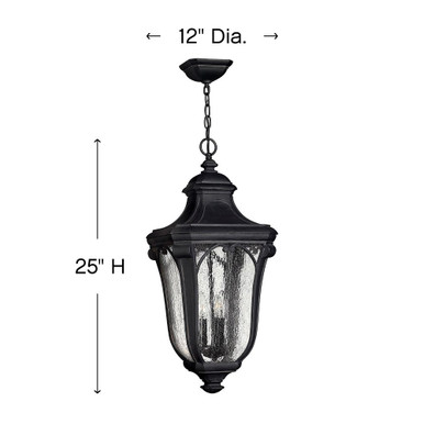 Trafalgar 3 Light Medium Outdoor Pendant by Hinkley - 1312