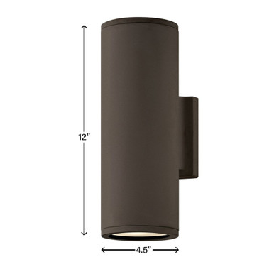 Silo 13W 2 LED Outdoor Wall Lantern by Hinkley - 13594