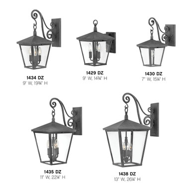 Trellis 3 Light Candle Style Wall Lantern 19.75 Inch Tall by Hinkley - 1434