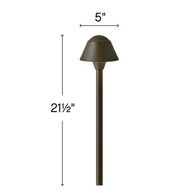 Rex 1.5W 1 LED Path Light 5 x 21.5 Inches by Hinkley  - 1533