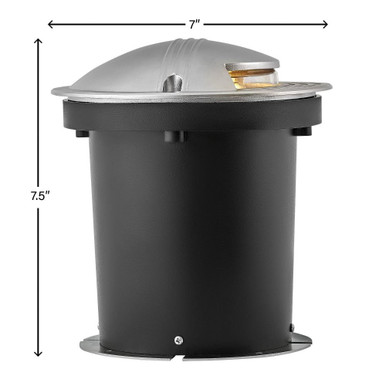 Flare Sparta 7 Inch LED Round Uni Directional Well Light by Hinkley - 15712SS