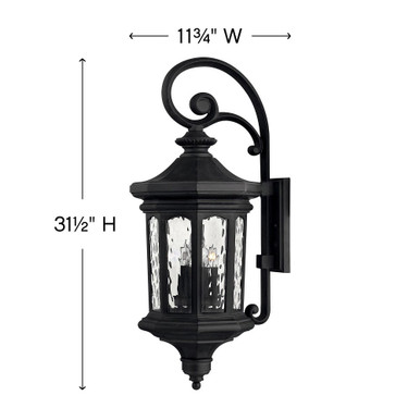 Raley 4 Light Large Outdoor Candle Style Wall Lantern by Hinkley - 1605